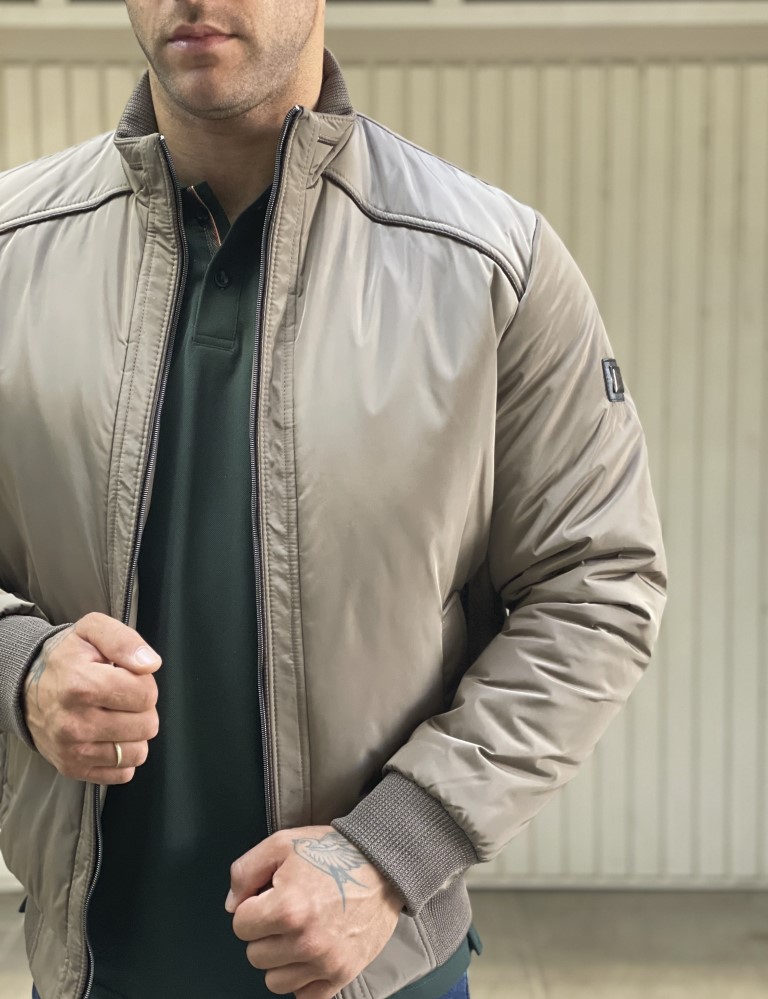 Ανδρικό πούρο μπουφάν με γιακά και λάστιχο HM480930K φωτογραφία